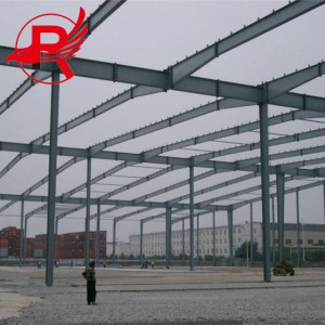 Structure en acier de matériaux de construction préfabriqués d'entrepôt d'usine