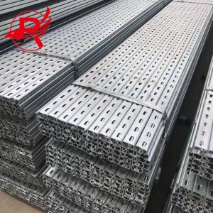 Factory Direct Supply Slotted Galvanized Strut Channel Steel Unistrut HDG Gi Strut C Channel Steel
