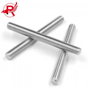 ໂຮງງານຜະລິດເສັ້ນ threaded ລາຄາຖືກ Double End Threaded Rod 4.8 6.8 M9 M11 M12 M16 M41