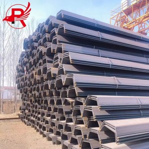 U Type Hot Rolled Steel Sheet Piles Utamana Dipaké Dina Konstruksi