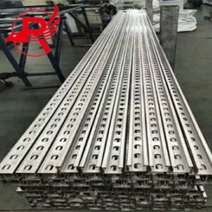 Hot Rolled Steel Profaịlụ Unistrut C Channel Steel Price