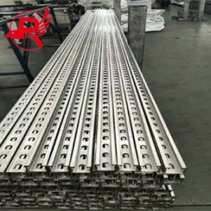 Ọdịmma mgbochi corrosion na-ekpo ọkụ tinye galvanized metal 41 41 Unistrut C Channel Steel