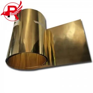 Tira de bronze da liga de cobre da bobina 0.5mm CuZn30 H70 C2600/fita de bronze/bobina de bronze da folha