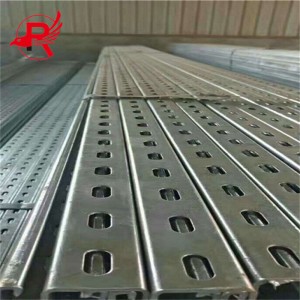 Factory Direct Supply Slotted Galvanized Unistrut HDG Gi Strut C Channel Steel