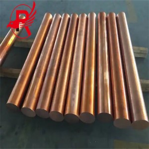 C10100 C10200 Free-oxygen Copper Rod In Stock ຂະໜາດປົກກະຕິ ແຖບທອງແດງ ຈັດສົ່ງດ່ວນ Rod Copper ສີແດງ