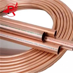 T2 C11000 Acr Copper Tube TP2 C10200 3 Inch Copper Heat Pipe