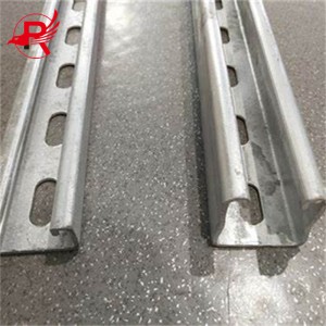 Cold Formed Structural Galvanized Slotted Steel C Channel bracket Solar Panel Profile With Holes