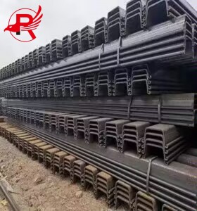 Pinakamagandang Presyo s275 s355 s390 400x100x10.5mm u Type 2 Carbon Ms Hot Rolled Steel Sheet Piling Para sa Konstruksyon