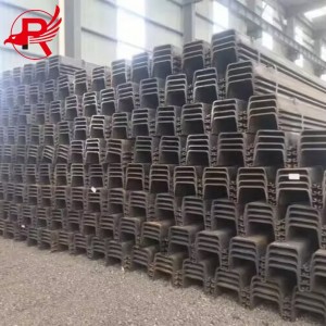 Ọnụ kacha mma s275 s355 s390 400x100x10.5mm na ụdị 2 Carbon Ms Hot Rolled Steel Sheet Piling For Construction