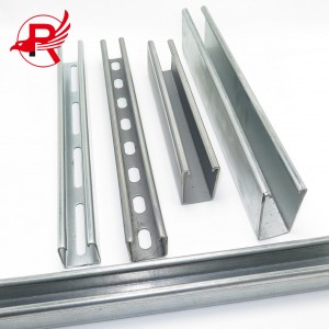 Galvanized Channels Solid And Slotted Channel Black 41×41 Slotted Steel Unistrut Channel