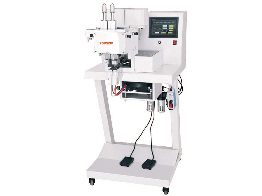 Automatic Double Head Four Claws Base Button Plastic Pearl Attaching Machine TS-198-2 Featured Image