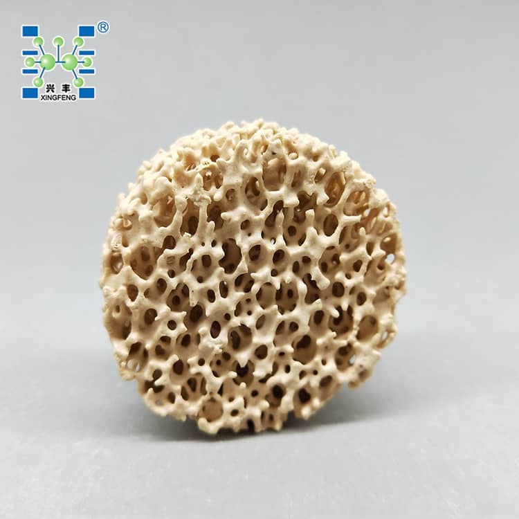 կերամիկական փրփուր ֆիլտրի ափսե Zirconia Ceramic Foam Filter