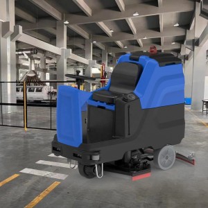 ماشین شستشوی اسکرابر کف با باتری اتوماتیک صندلی برای انبار کارخانه سوپرمارکت سواری با اندازه بزرگ