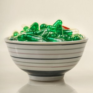 Supply Green empty vegetable capsules