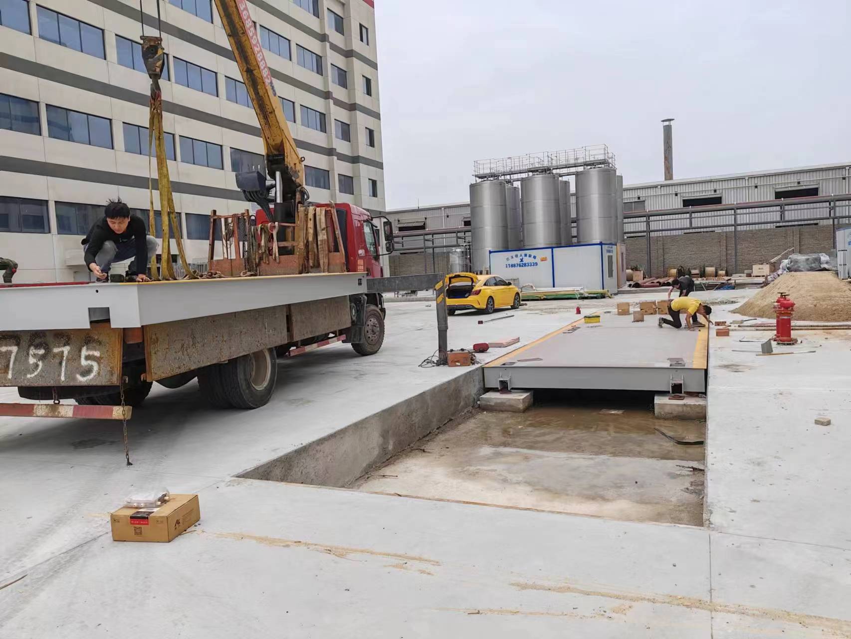 How to install the truck scale weighbridge