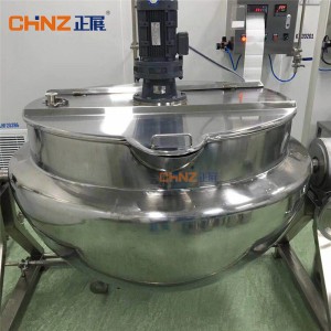 CHINZ Chaleted Kettle Series 30L Máquina de mestura automática industrial con axitador