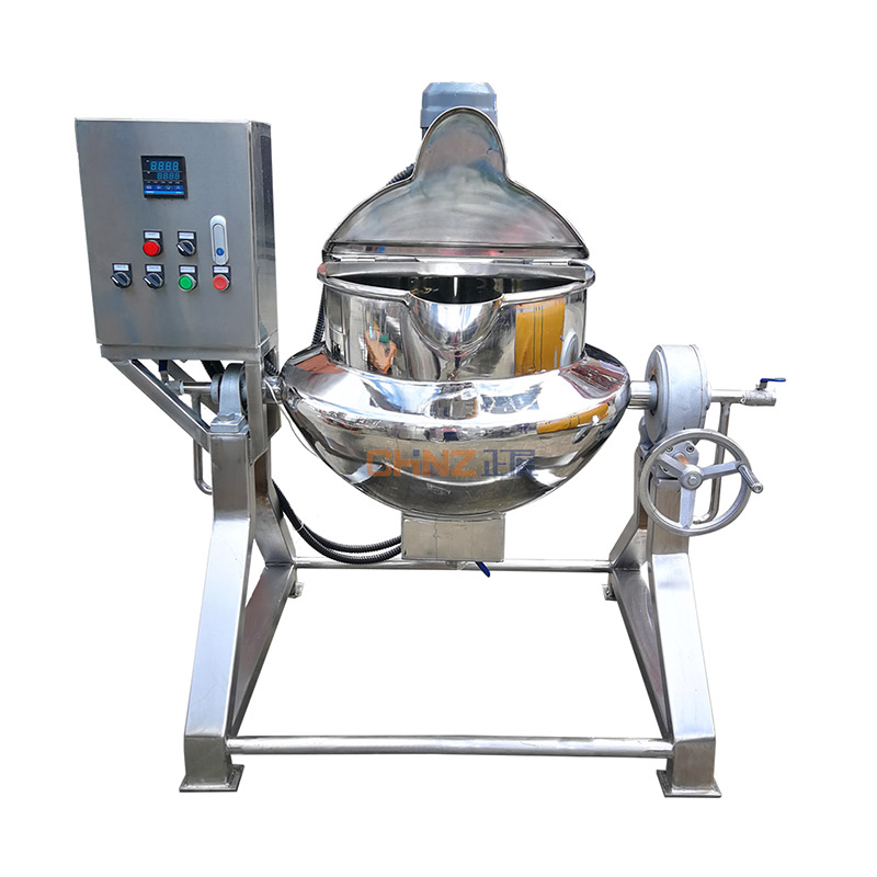 CHINZ Jacketed Kettle With Agitator Industrial Automatic Mixer Food Processing Machinery Equipment Machine (1)