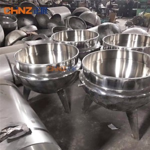 CHINZ Stainless Steel Tanks Jacket Kettle Unstirred Jacketed Pot