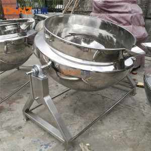 steam jacketed kettle with agitator