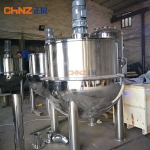 CHINZ Unstirred Jacketed Pot Stainless Steel Tanks Jacket Kettle
