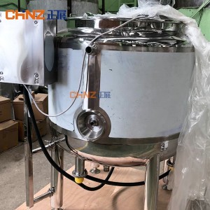 Réservoir de mélange émulsionnant pour boissons laitières en acier inoxydable