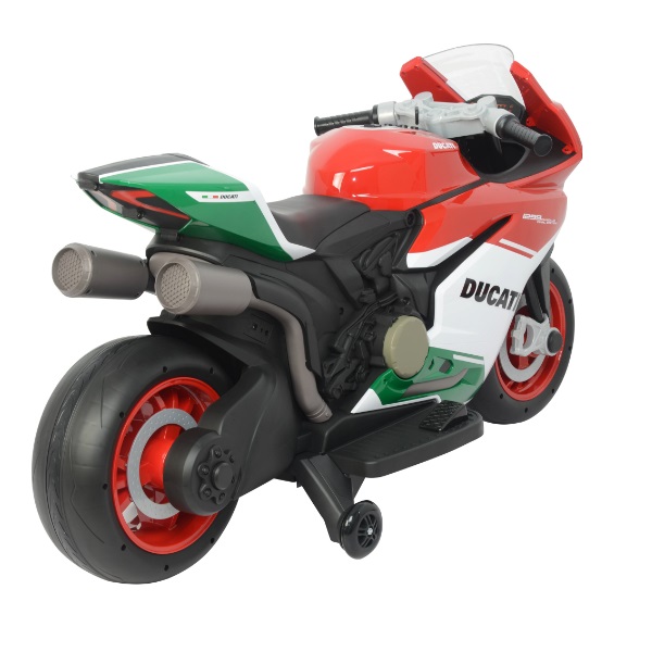 Moto Elettrica per Bambini 12V con Ducati 1299 Panigale Bianca Rossa e  Verde – acquista su Giordano Shop