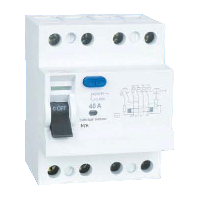YUANKY new arrival N7R series RCCB 63A 80A 100A 500ma residual current circuit breaker
