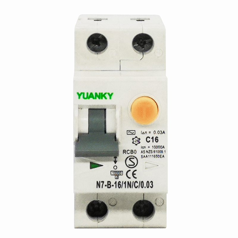 YUANKY EN61009 2 Pole Residual Current Breaker Overload RCBO