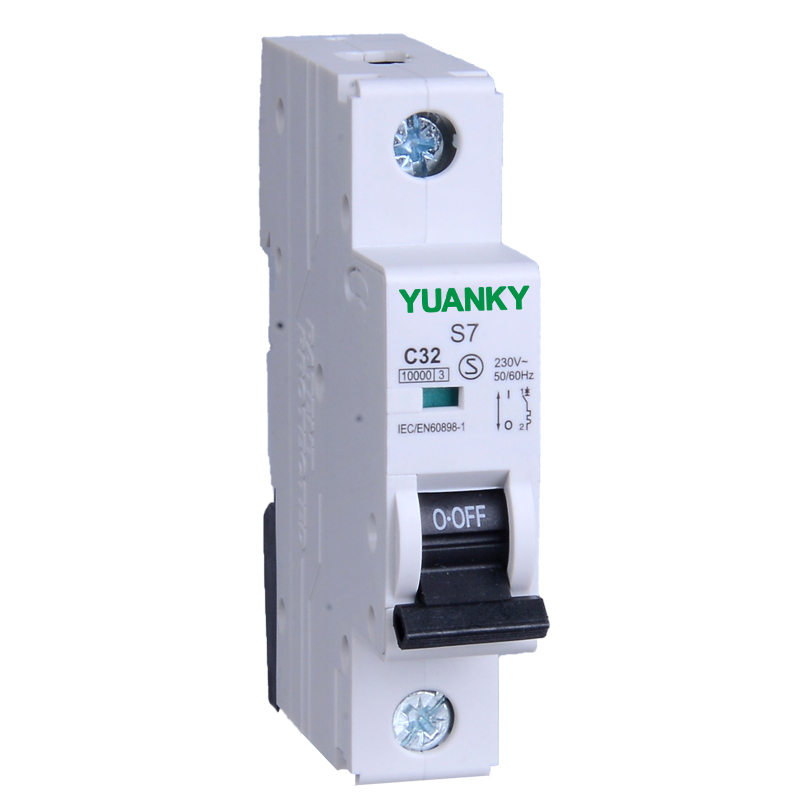 YUANKY IEC60898 CE S7-G circuit breaker mcb up to 63a 10ka miniature circuit breaker mcb 1p 2p 3p 4p