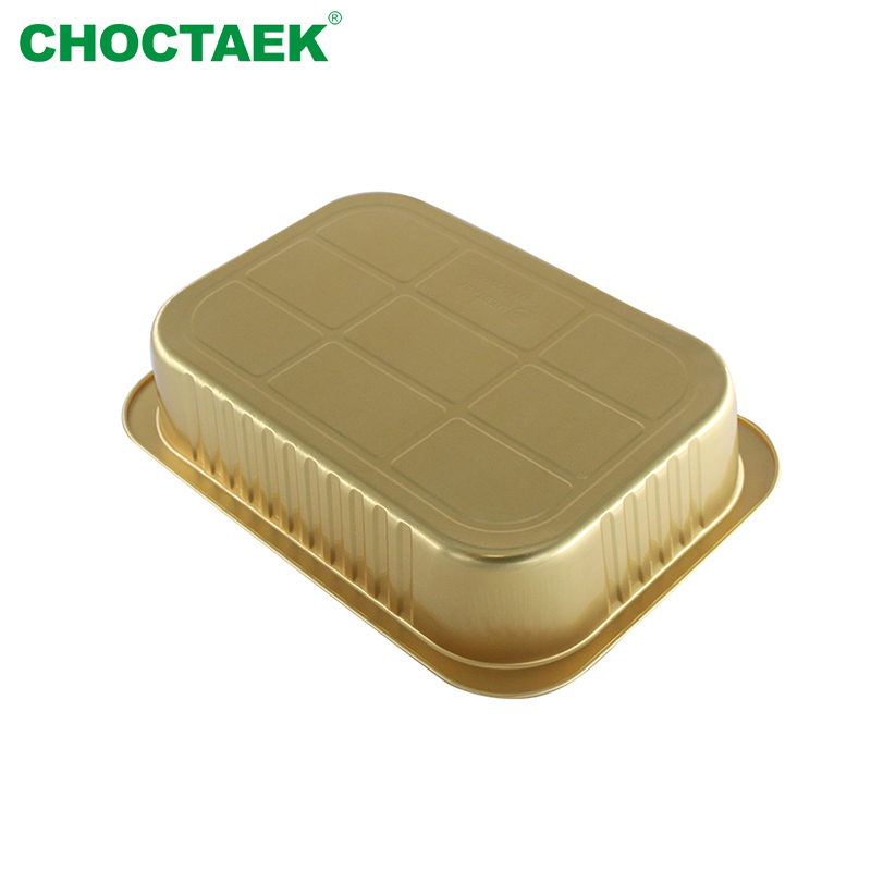 Wholesale China Smooth Wall Aluminium Foil  Tray Manufacturers Suppliers - 580ml / 750ml/ 930ml Smooth Wall Reverse Curling Aluminium Foil Container  – Choctaek