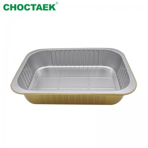 1400ml Smoothwall Aluminum Foil Container Takeaway Food Container