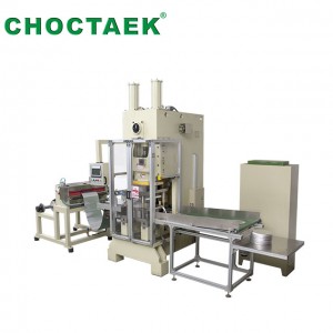 High precision Aluminium foil container making machine with four ways stacker