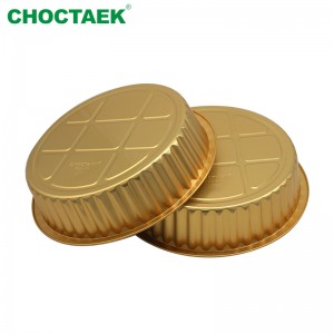 Wholesale China Aluminum Trays For Food Companies Factory - Round Smooth Wall Reverse Curling Aluminium Foil Container With Foil Lid  – Choctaek