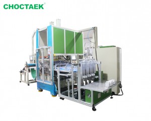 Fully automatic disposable aluminum foil container making machine