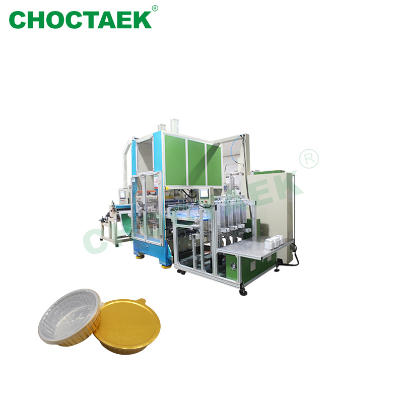 Wholesale China Aluminum Foil Lunch Box Machine Quotes Pricelist - H Shape Aluminum Foil Container Making Machines with CE CAS Certification  – Choctaek