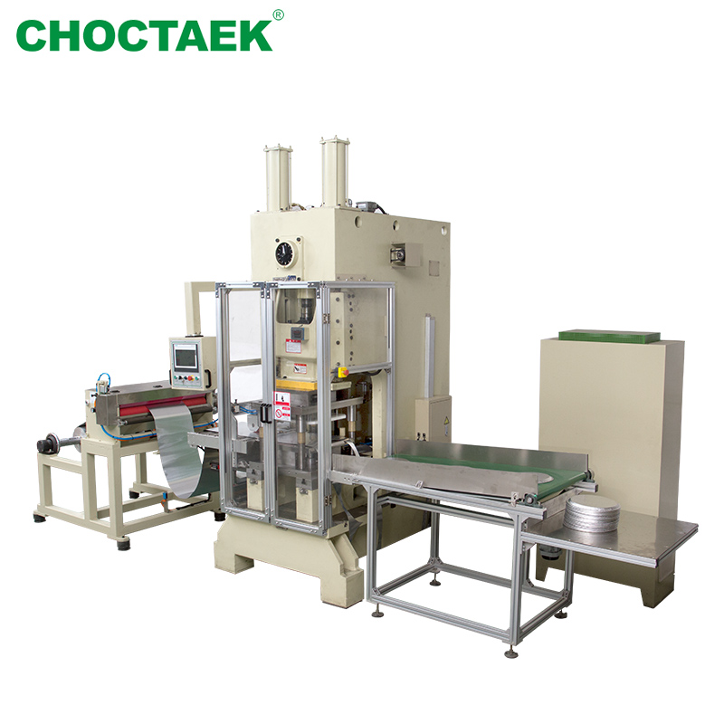 Wholesale China Aluminium Foil Paper Making Machine Company Factories - C700 Semi Automatic Aluminium Foil Container Machine 45T  – Choctaek