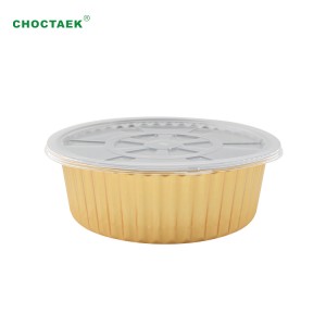 Wholesale China No6 Foil Containers Manufacturers Suppliers - 7″ 8″ 9” Aluminum Foil Round Containers  – Choctaek