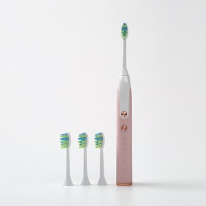 Sonic Electric Toothbrush with 4 Brush Heads for Kids and Adult One Charge for 30 Days 15 Modes with 2 Minutes Built in Smart Timer EA351