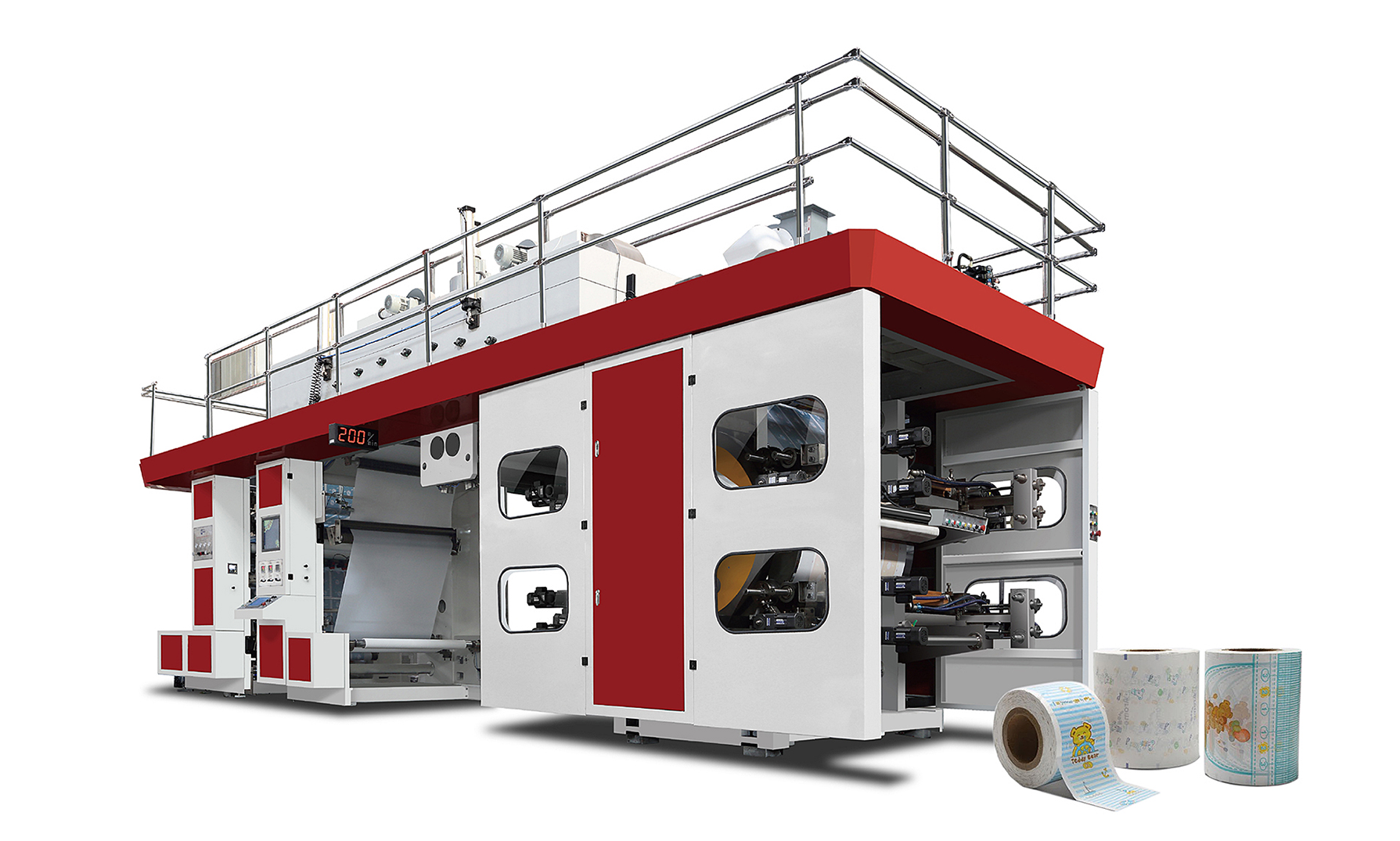 Үйлдвэрийн нийлүүлэлт өндөр нарийвчлалтай Ci Flexo хэвлэлийн машин