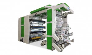İndirimli fiyat Çin 8 Renkli Yüksek Hızlı Yığın Tipi Kağıt Flekso Baskı Makinesi