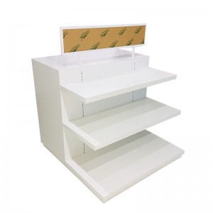 New white wooden modern Multi-functional clothing retail store fixture with cabinet door for shopping mall