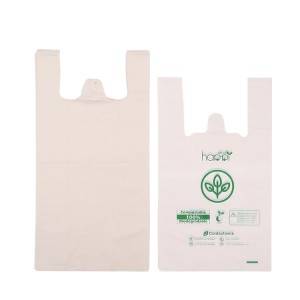 Biodegradable PBAT PLA Cornstarch Shopping Bag
