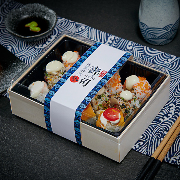 Biodegradable Poplar Wooden Sushi Boxes Featured Image