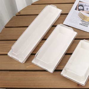 Eco-friendly White Kraft Paper Material Food Containers