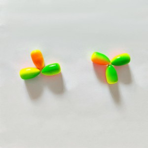 CHXFOAM bullet shape green/yellow/orange fishing floats fishing bobbers
