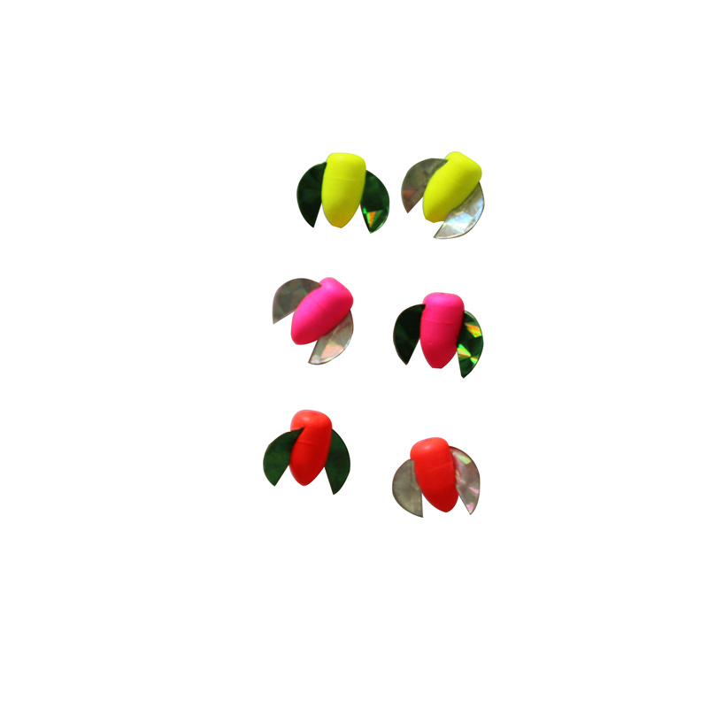 CHXFOAM spinner shape red/yellow/green color fishing floats