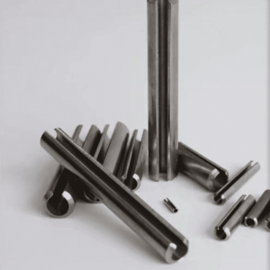 Elastic cylindrical pins are generally round in appearance and are composed of four accessories