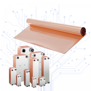 Lámina de cobre para intercambiadores de calor de placas