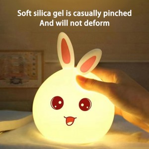 Rabbit silicone patting lamp