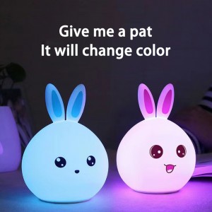 Rabbit silicone patting lamp